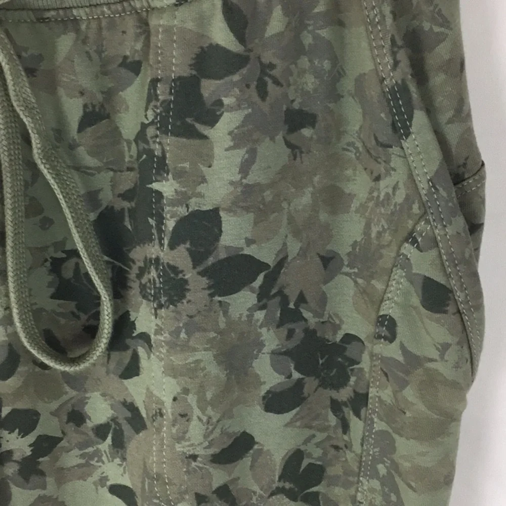 Anthropologie Saturday Sunday Green Floral Joggers - Picture 5 of 12